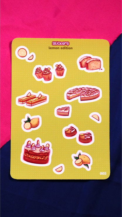 Planche de Stickers : Lemon edition