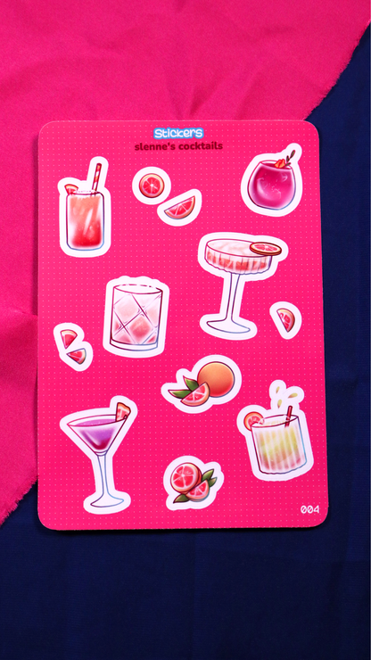 Planche de Stickers : Slenne's cocktails