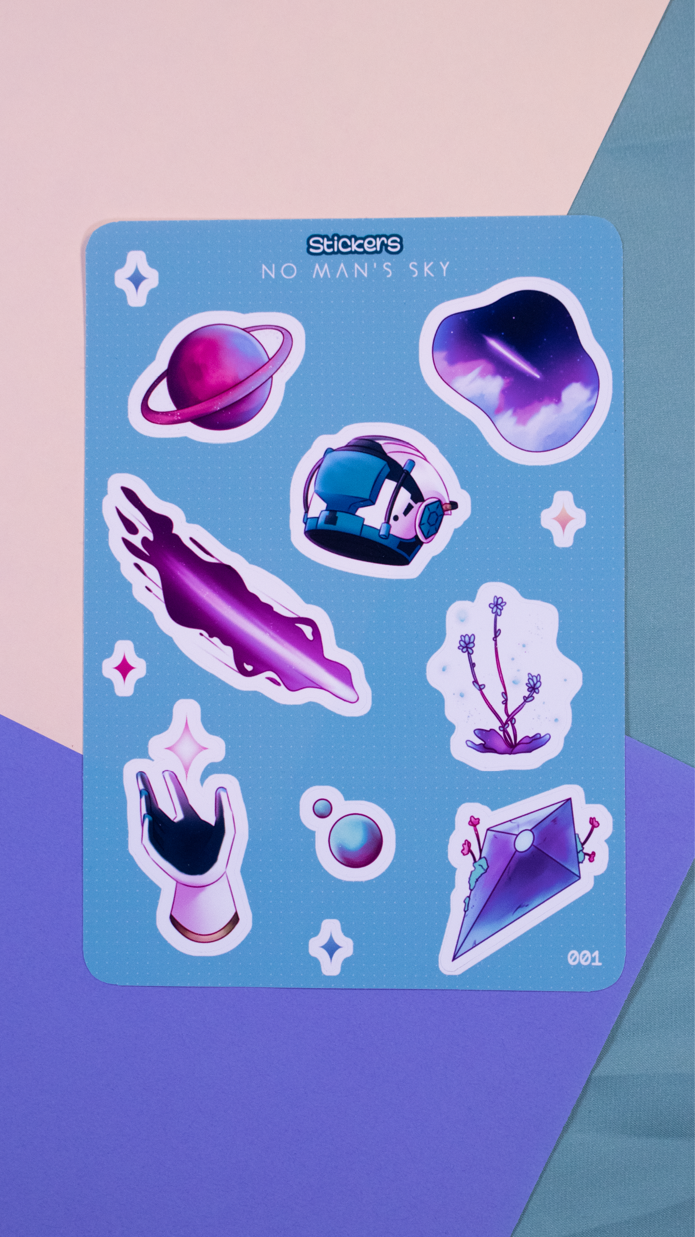 Planche de Stickers No Man's Sky