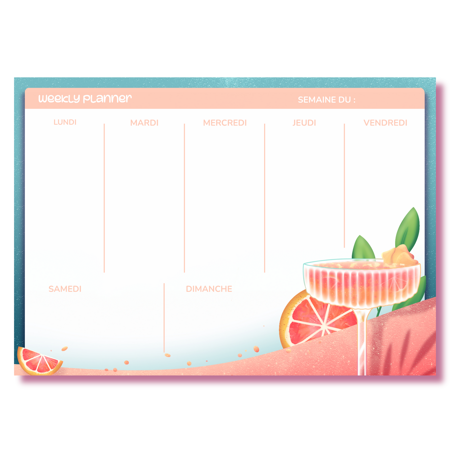 Weekly planner A4