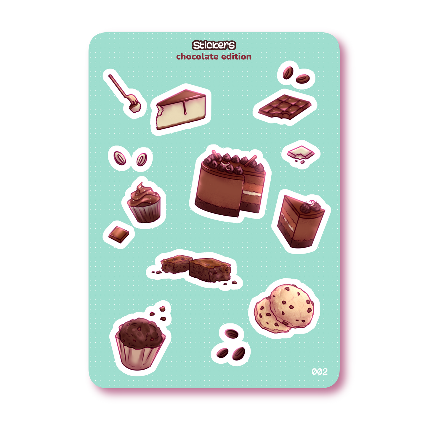 Planche de Stickers : Chocolate edition