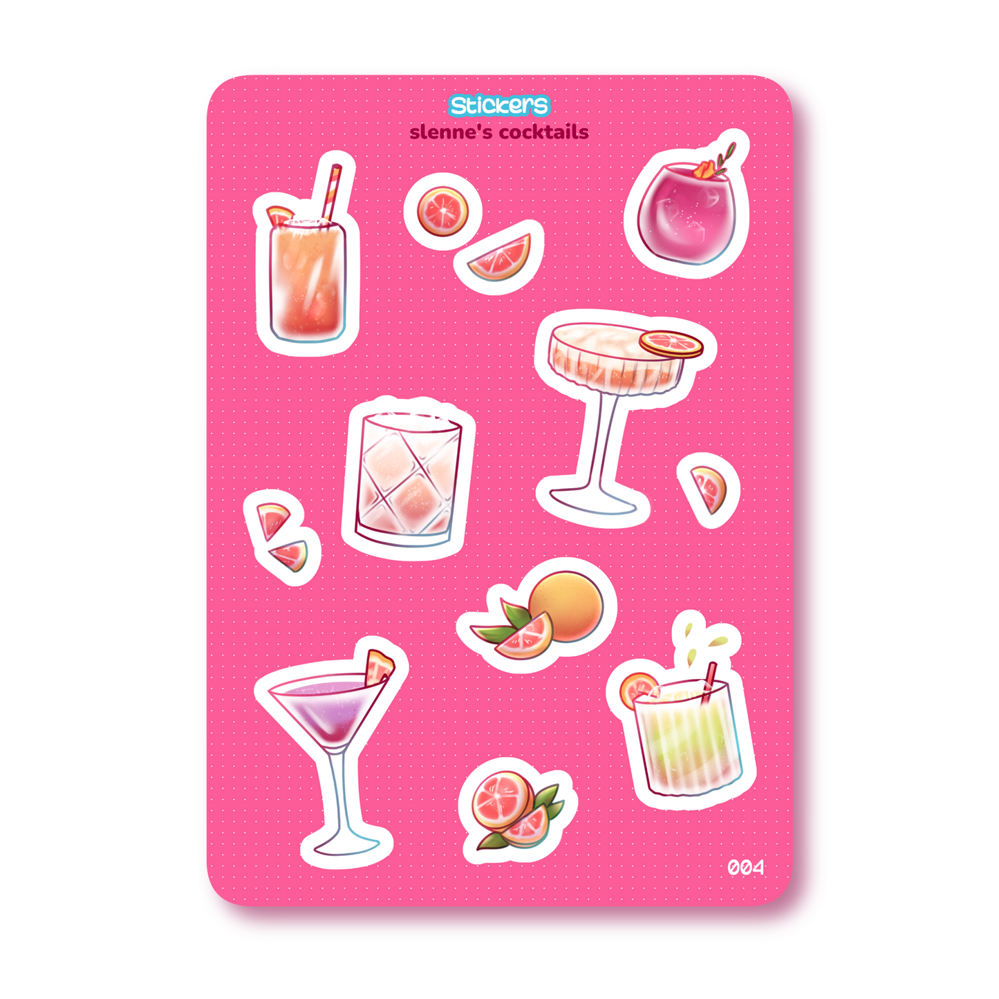 Planche de Stickers : Slenne's cocktails